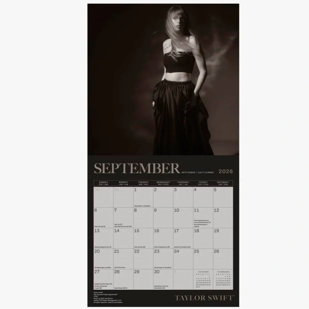 Taylor Swift OFFICIAL 2026 7 x 14 Inch Hanging Monthly Wall Calendar new sealed